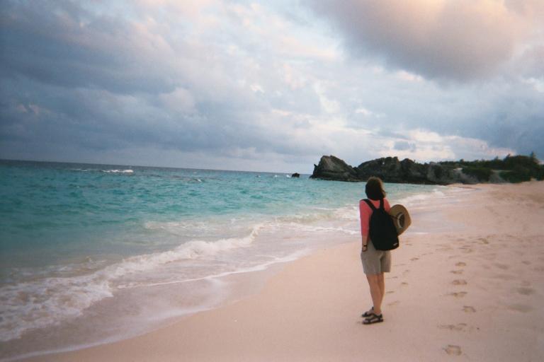 Sam on the beach