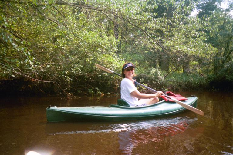 Sam kayaking...